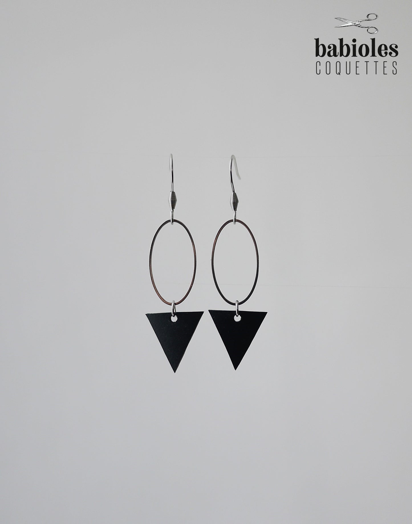 Boucles d'oreilles éco-responsables - Chambre à air recyclée