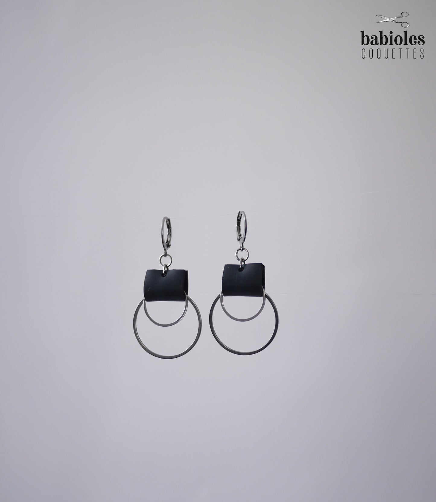 Boucles d'oreilles éco-responsables - Chambre à air recyclée