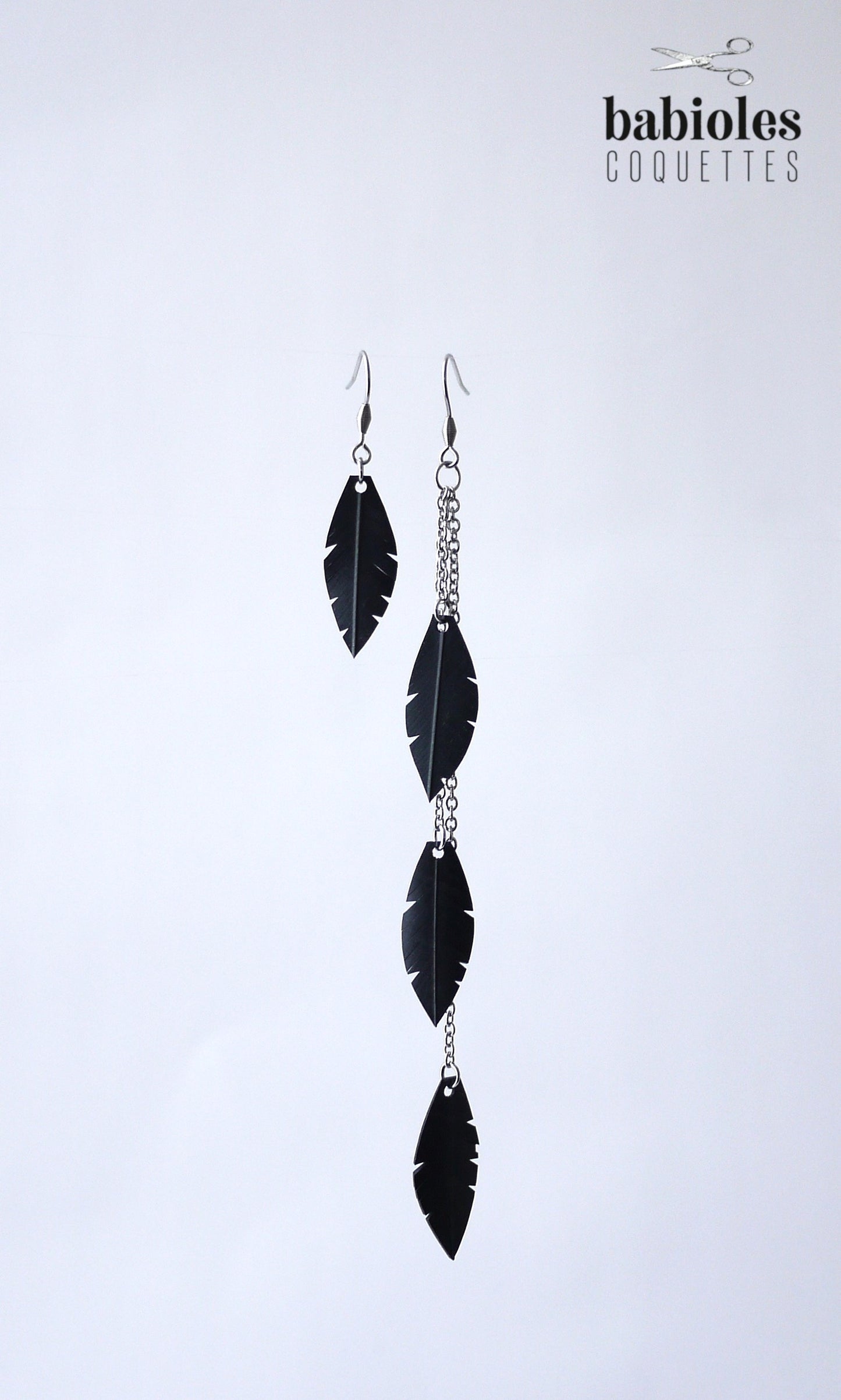Boucles d'oreilles éco-responsables - Chambre à air recyclée