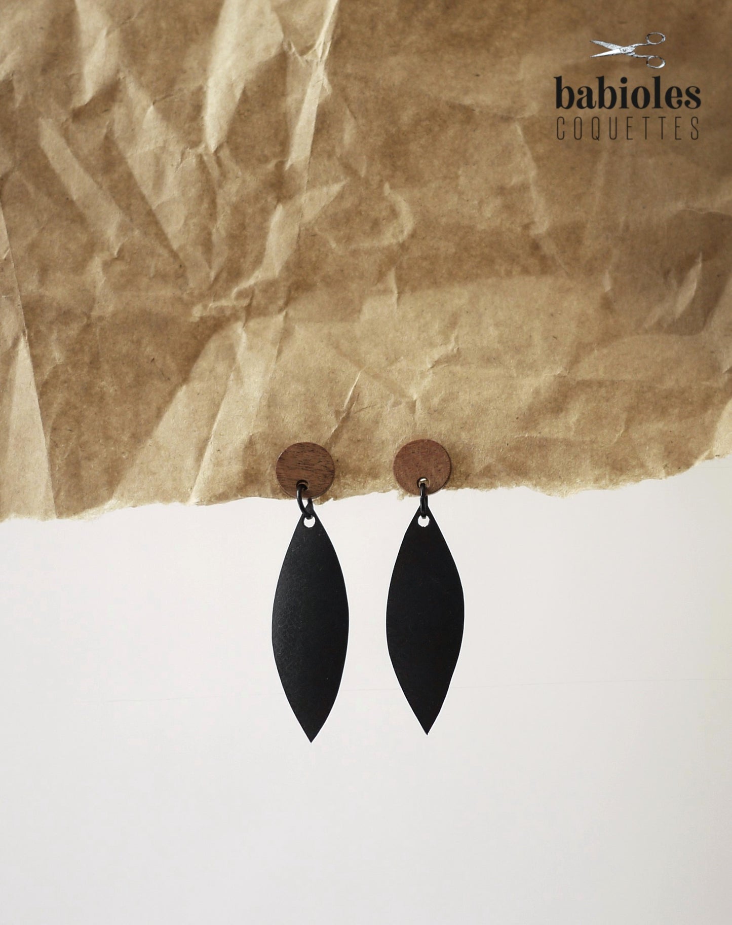 Boucles d'oreilles éco-responsables - Chambre à air recyclée