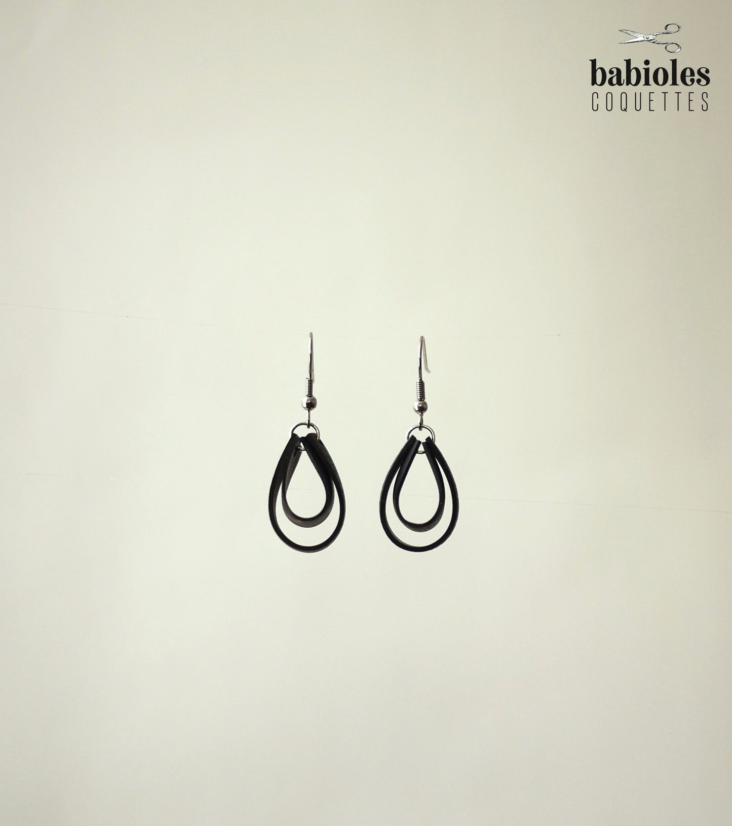 Boucles d'oreilles éco-responsables - Chambre à air recyclée