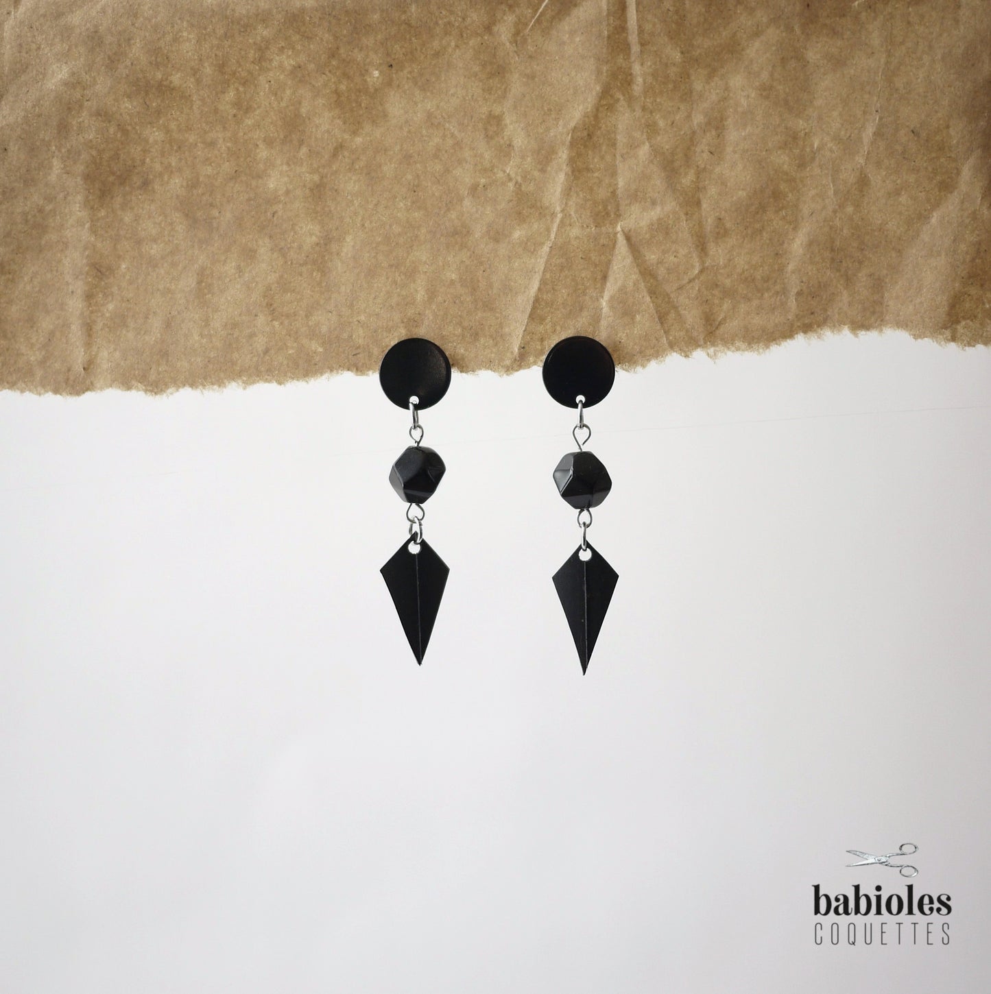 Boucles d'oreilles éco-responsables - Chambre à air recyclée