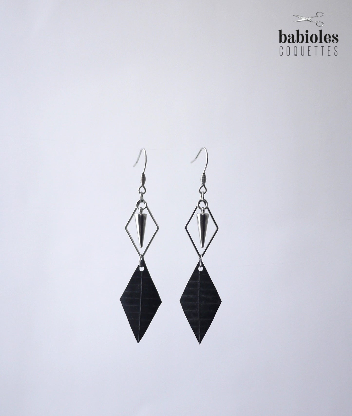 Boucles d'oreilles éco-responsables - Chambre à air recyclée