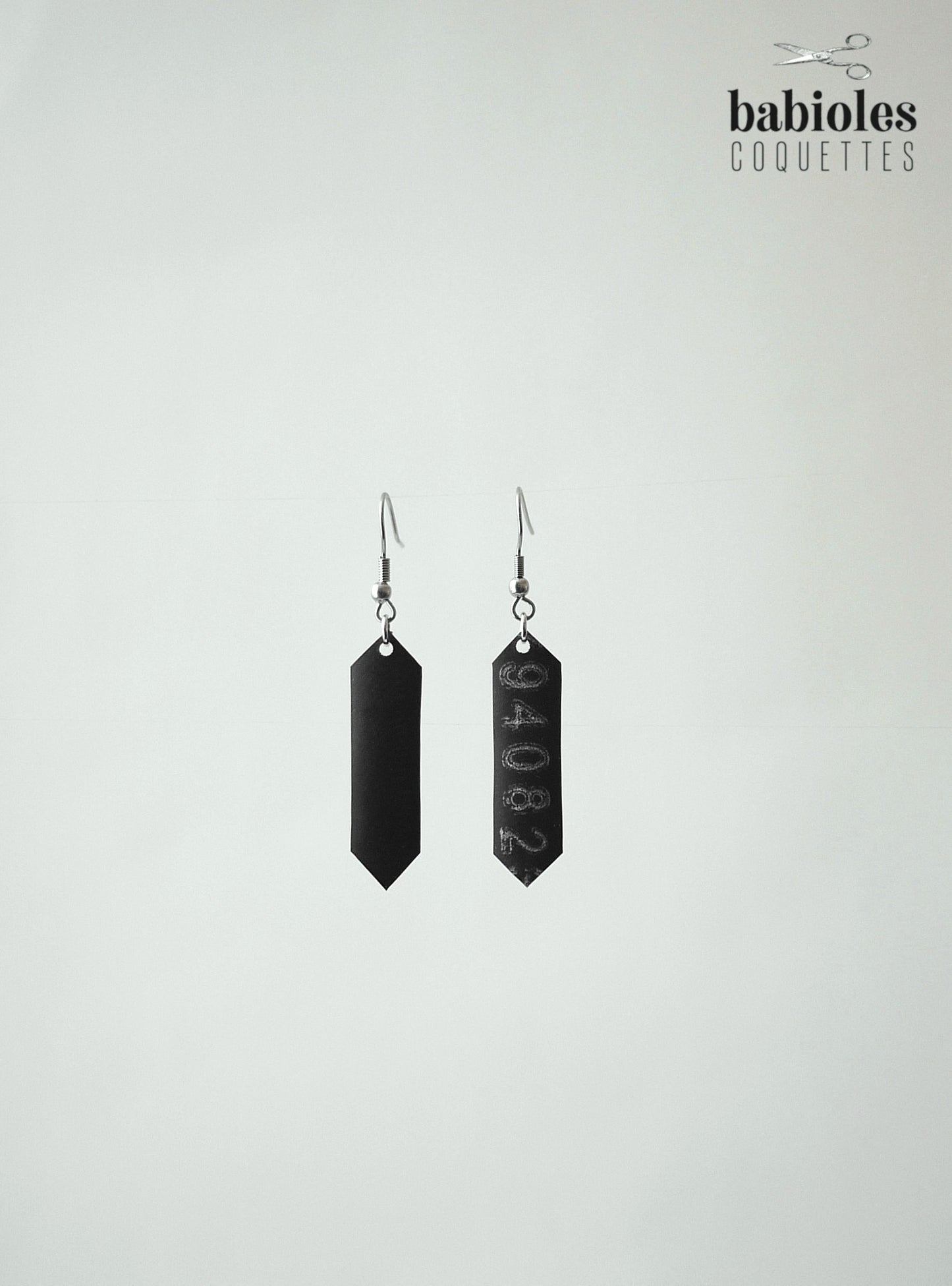 Boucles d'oreilles éco-responsables - Chambre à air recyclée - Modèle unique