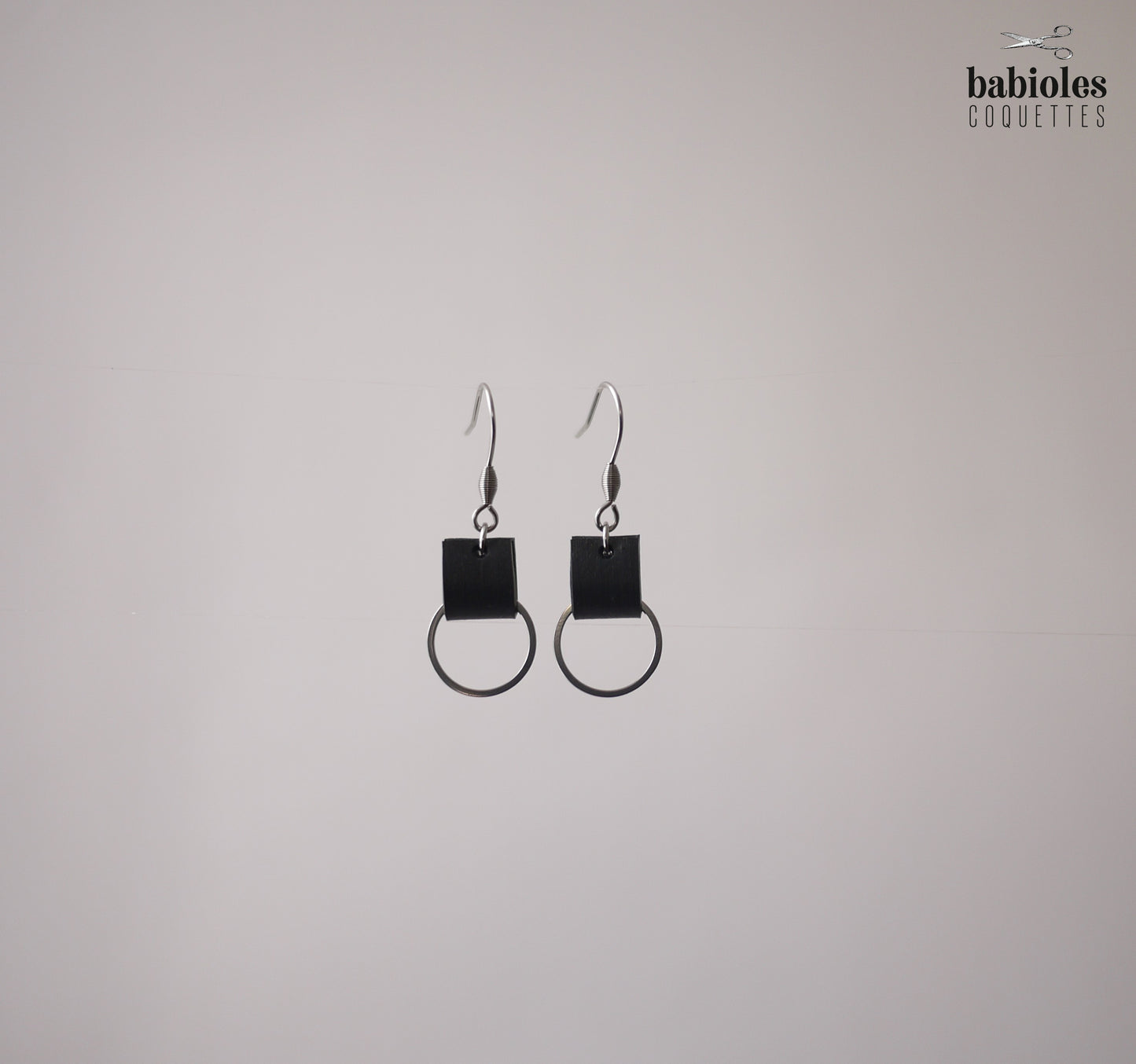 Boucles d'oreilles éco-responsables - Chambre à air recyclée