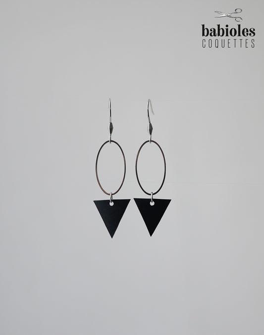 Boucles d'oreilles éco-responsables - Chambre à air recyclée
