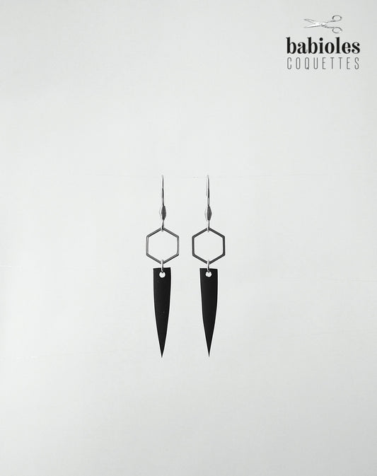 Boucles d'oreilles éco-responsables - Chambre à air recyclée