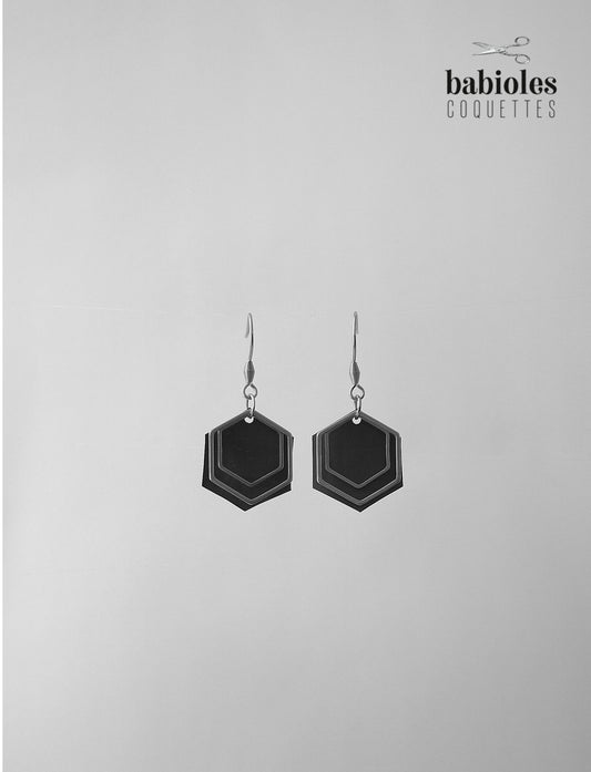 Boucles d'oreilles éco-responsables - Chambre à air recyclée
