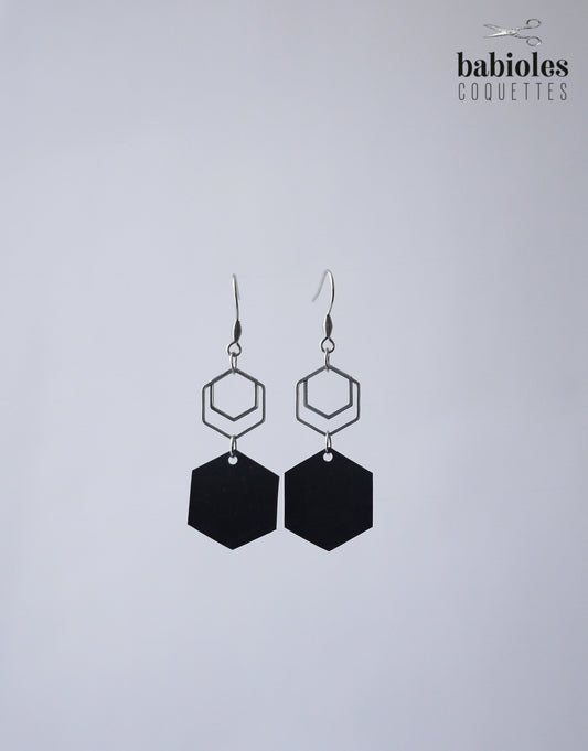 Boucles d'oreilles éco-responsables - Chambre à air recyclée