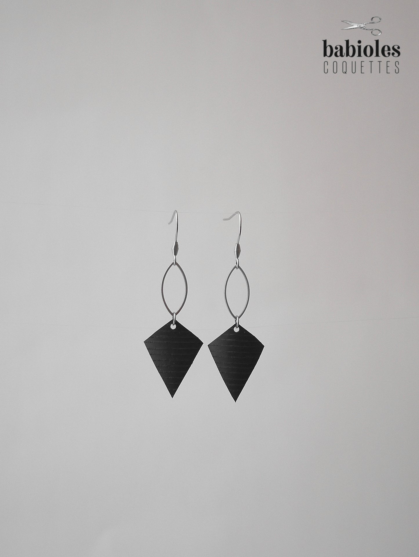 Boucles d'oreilles éco-responsables - Chambre à air recyclée