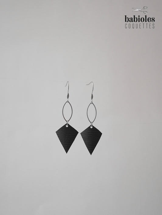 Boucles d'oreilles éco-responsables - Chambre à air recyclée