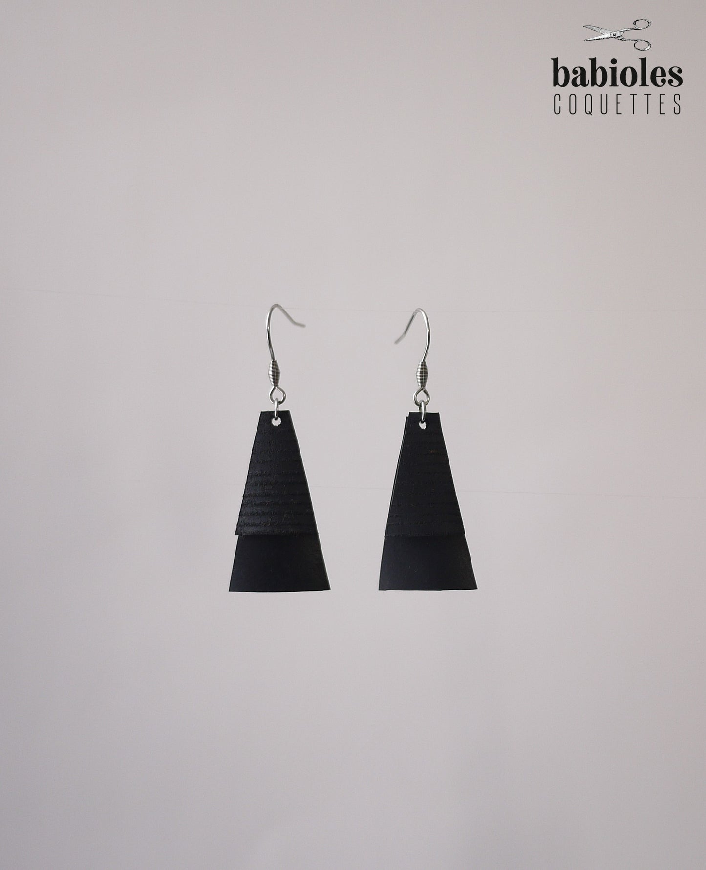 Boucles d'oreilles éco-responsables - Chambre à air recyclée