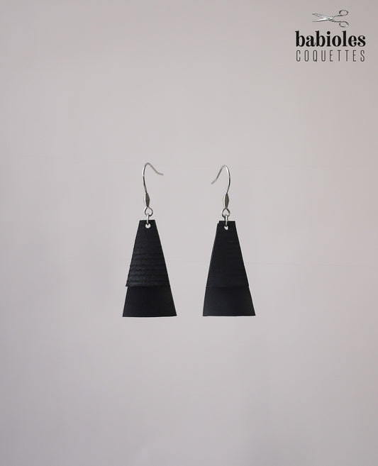 Boucles d'oreilles éco-responsables - Chambre à air recyclée