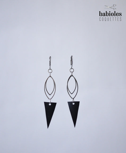 Boucles d'oreilles éco-responsables - Chambre à air recyclée