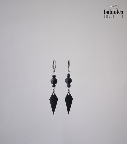 Boucles d'oreilles éco-responsables - Chambre à air recyclée