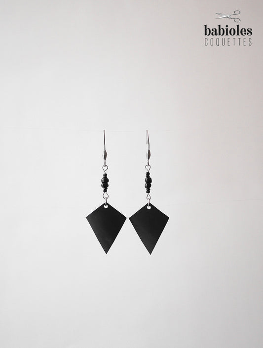 Boucles d'oreilles éco-responsables - Chambre à air recyclée
