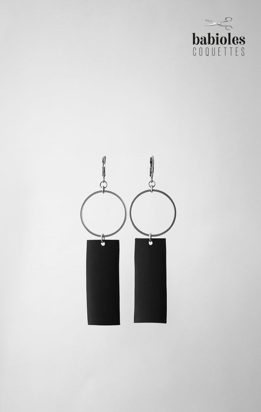 Boucles d'oreilles éco-responsables - Chambre à air recyclée