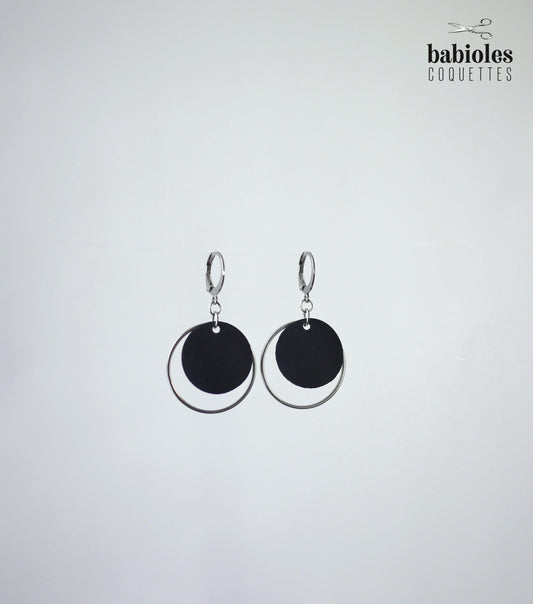 Boucles d'oreilles éco-responsables - Chambre à air recyclée