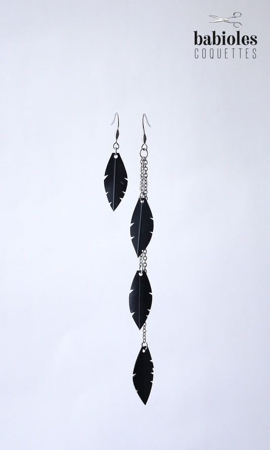Boucles d'oreilles éco-responsables - Chambre à air recyclée