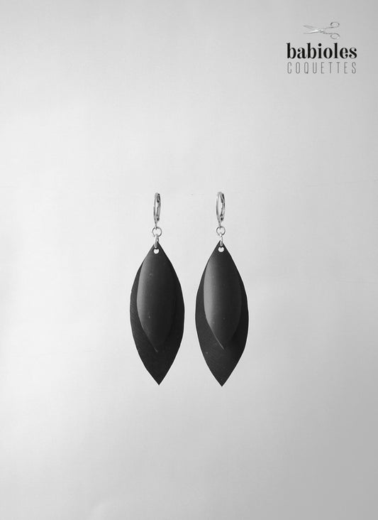 Boucles d'oreilles éco-responsables - Chambre à air recyclée
