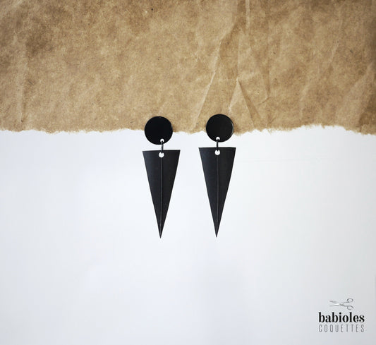 Boucles d'oreilles éco-responsables - Chambre à air recyclée