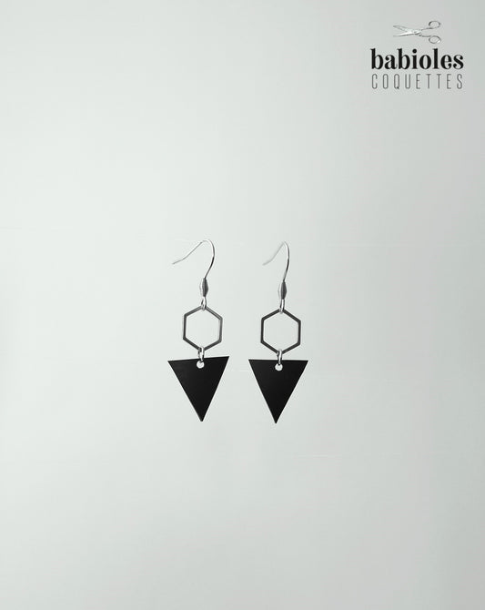 Boucles d'oreilles éco-responsables - Chambre à air recyclée