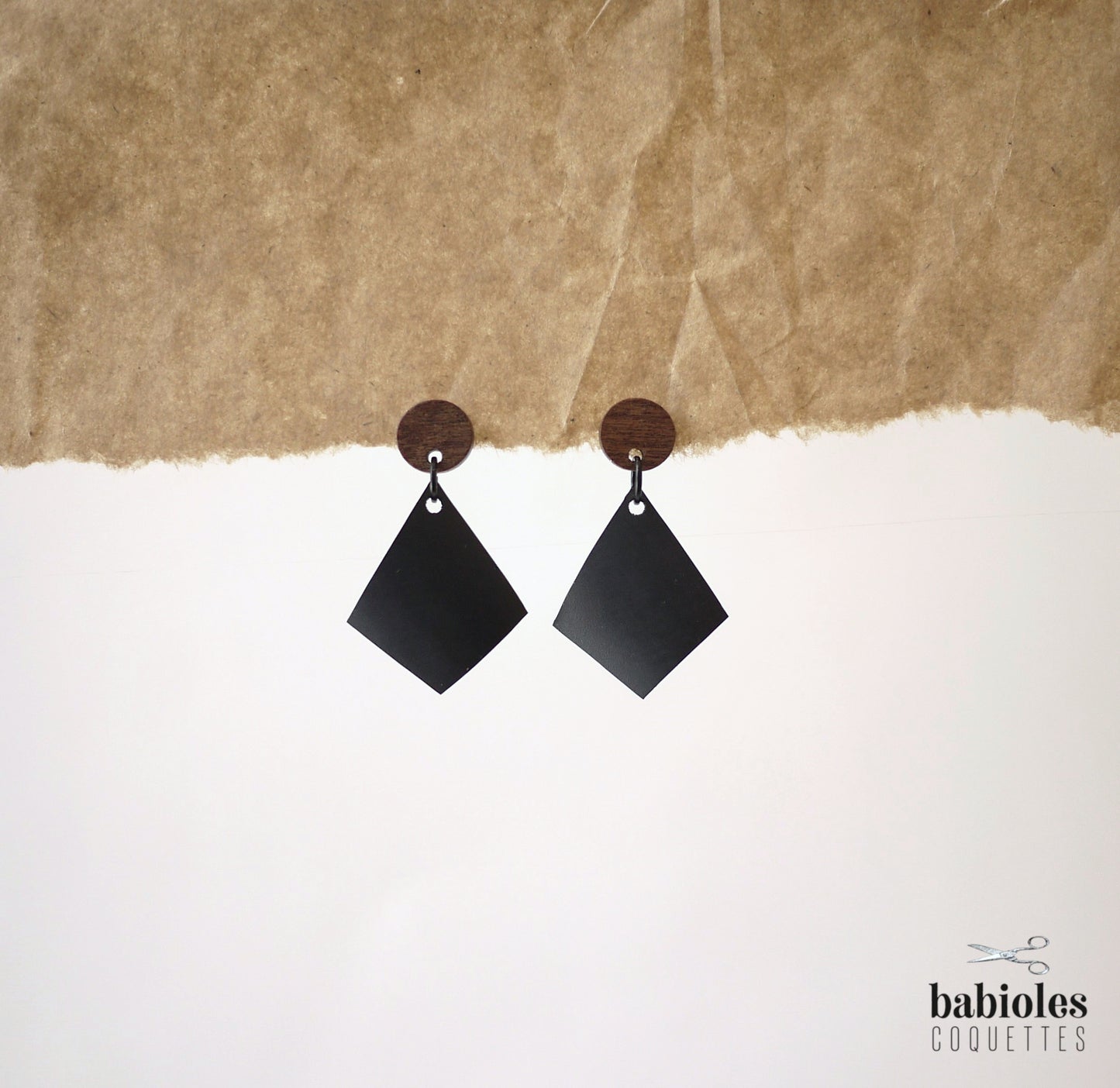 Boucles d'oreilles éco-responsables - Chambre à air recyclée