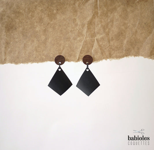 Boucles d'oreilles éco-responsables - Chambre à air recyclée