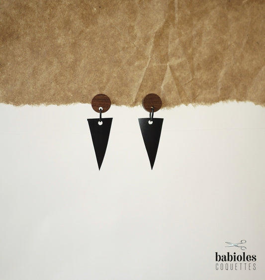 Boucles d'oreilles éco-responsables - Chambre à air recyclée