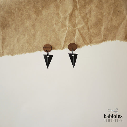 Boucles d'oreilles éco-responsables - Chambre à air recyclée