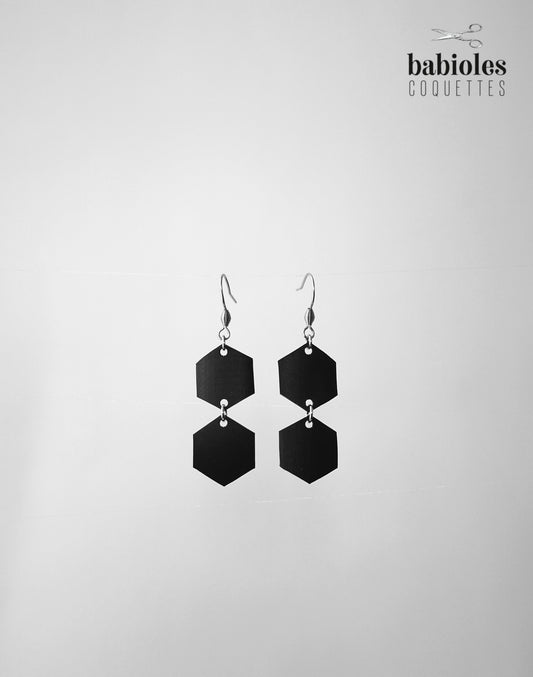 Boucles d'oreilles éco-responsables - Chambre à air recyclée