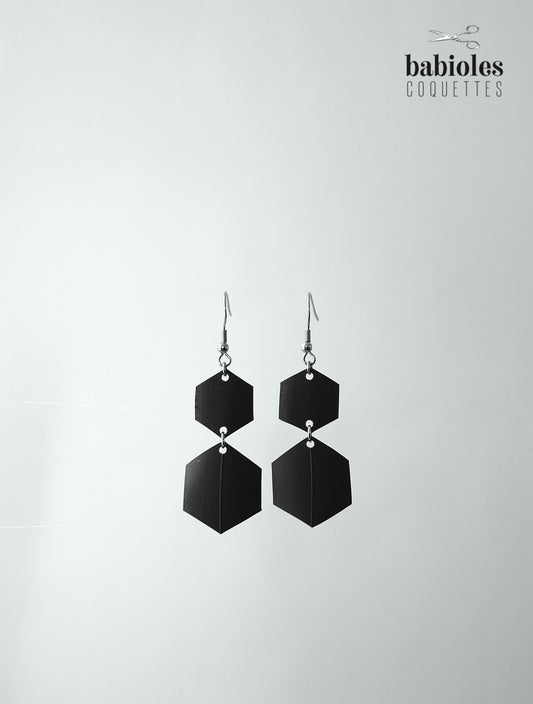Boucles d'oreilles éco-responsables - Chambre à air recyclée