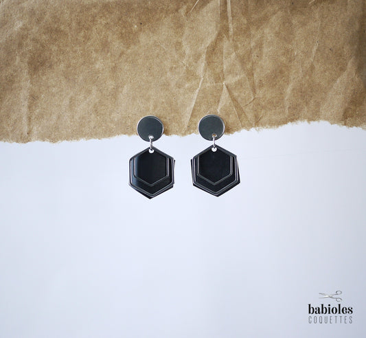 Boucles d'oreilles éco-responsables - Chambre à air recyclée