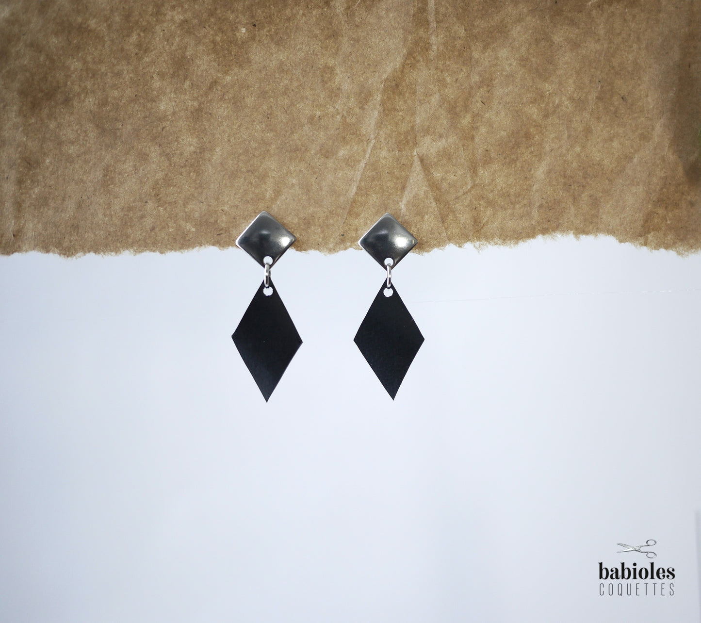 Boucles d'oreilles éco-responsables - Chambre à air recyclée