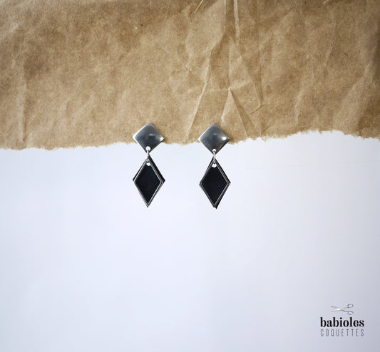 Boucles d'oreilles éco-responsables - Chambre à air recyclée