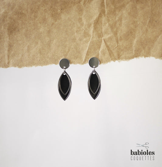 Boucles d'oreilles éco-responsables - Chambre à air recyclée