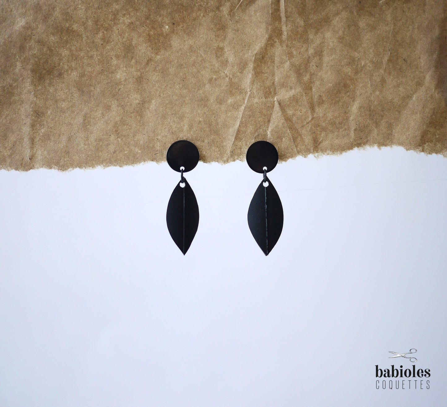 Boucles d'oreilles éco-responsables - Chambre à air recyclée