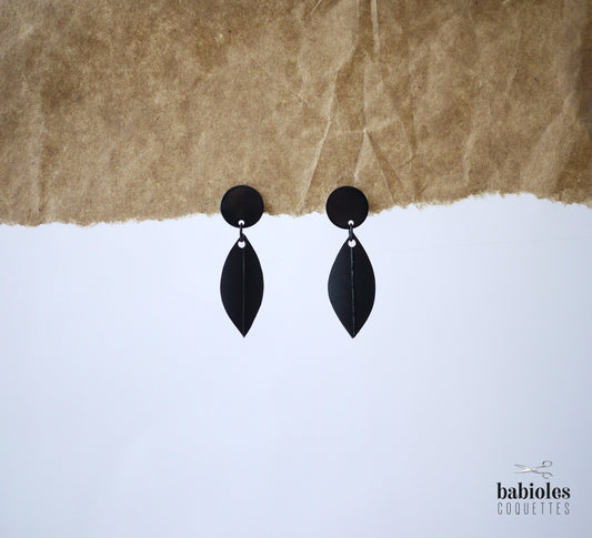 Boucles d'oreilles éco-responsables - Chambre à air recyclée