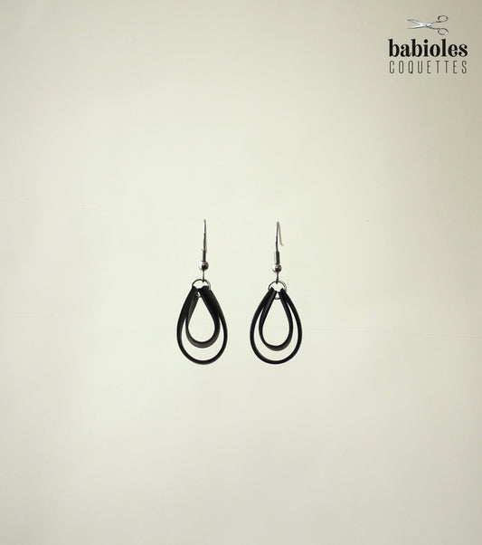 Boucles d'oreilles éco-responsables - Chambre à air recyclée