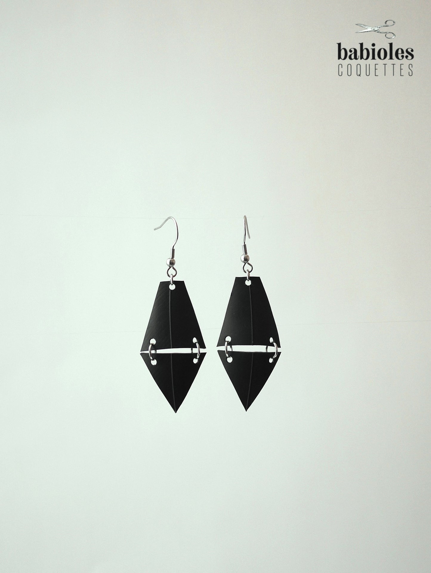 Boucles d'oreilles éco-responsables - Chambre à air recyclée