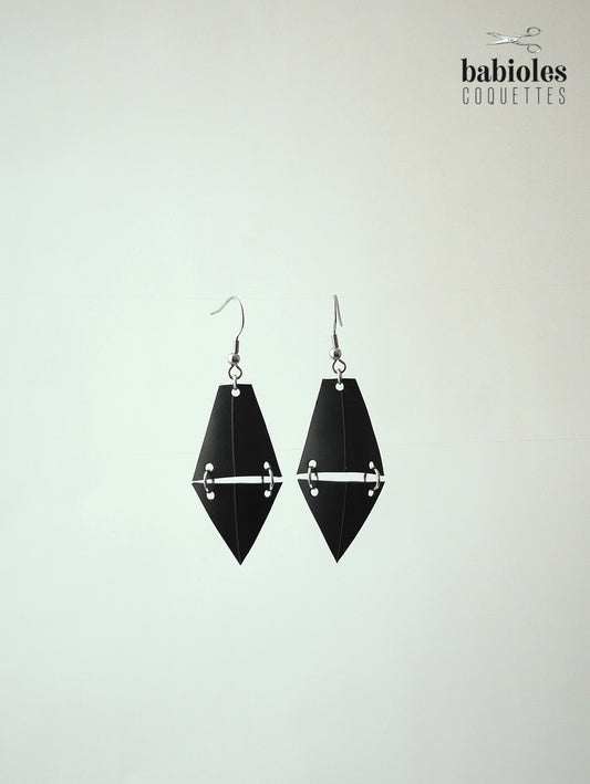 Boucles d'oreilles éco-responsables - Chambre à air recyclée
