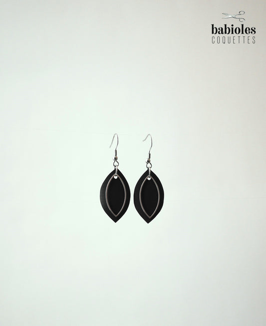Boucles d'oreilles éco-responsables - Chambre à air recyclée