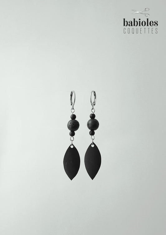 Boucles d'oreilles éco-responsables - Chambre à air recyclée
