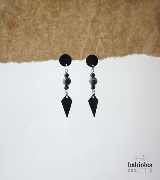 Boucles d'oreilles éco-responsables - Chambre à air recyclée
