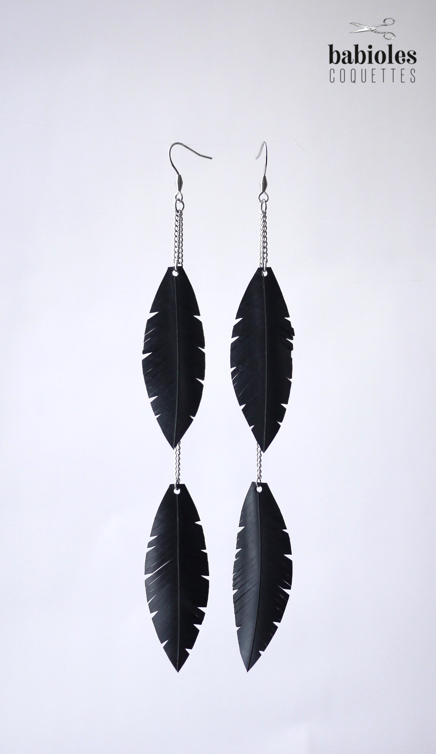 Boucles d'oreilles éco-responsables - Chambre à air recyclée