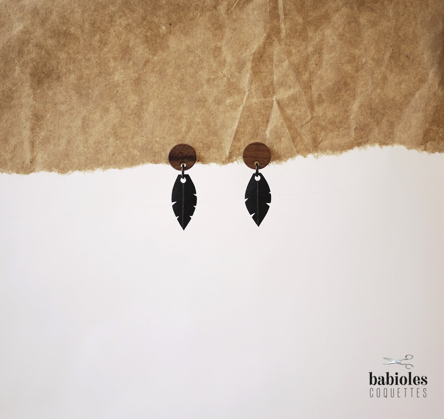 Boucles d'oreilles éco-responsables - Chambre à air recyclée