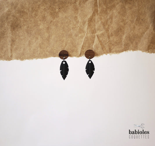 Boucles d'oreilles éco-responsables - Chambre à air recyclée